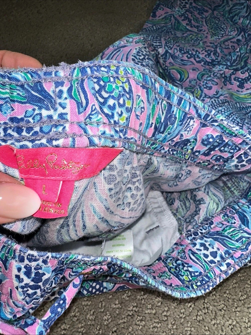 EUC! Lilly Pulitzer "we mermaid it" linen pants - Picture 2 of 6